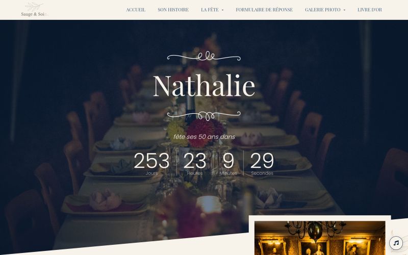Anniversaire & fêtes de famille